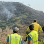 Acosol forma parte del dispositivo de apoyo en el incendio de Sierra Bermeja