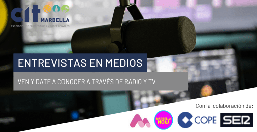 Reserva tu plaza para participar en los programas de radio y televisión que colaboran con CIT Marbella