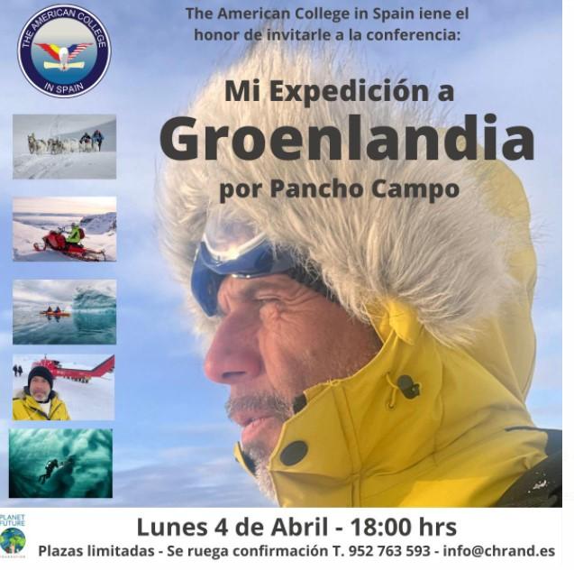 Conferencia » Mi expedición a Groenlandia» por Pancho Campo