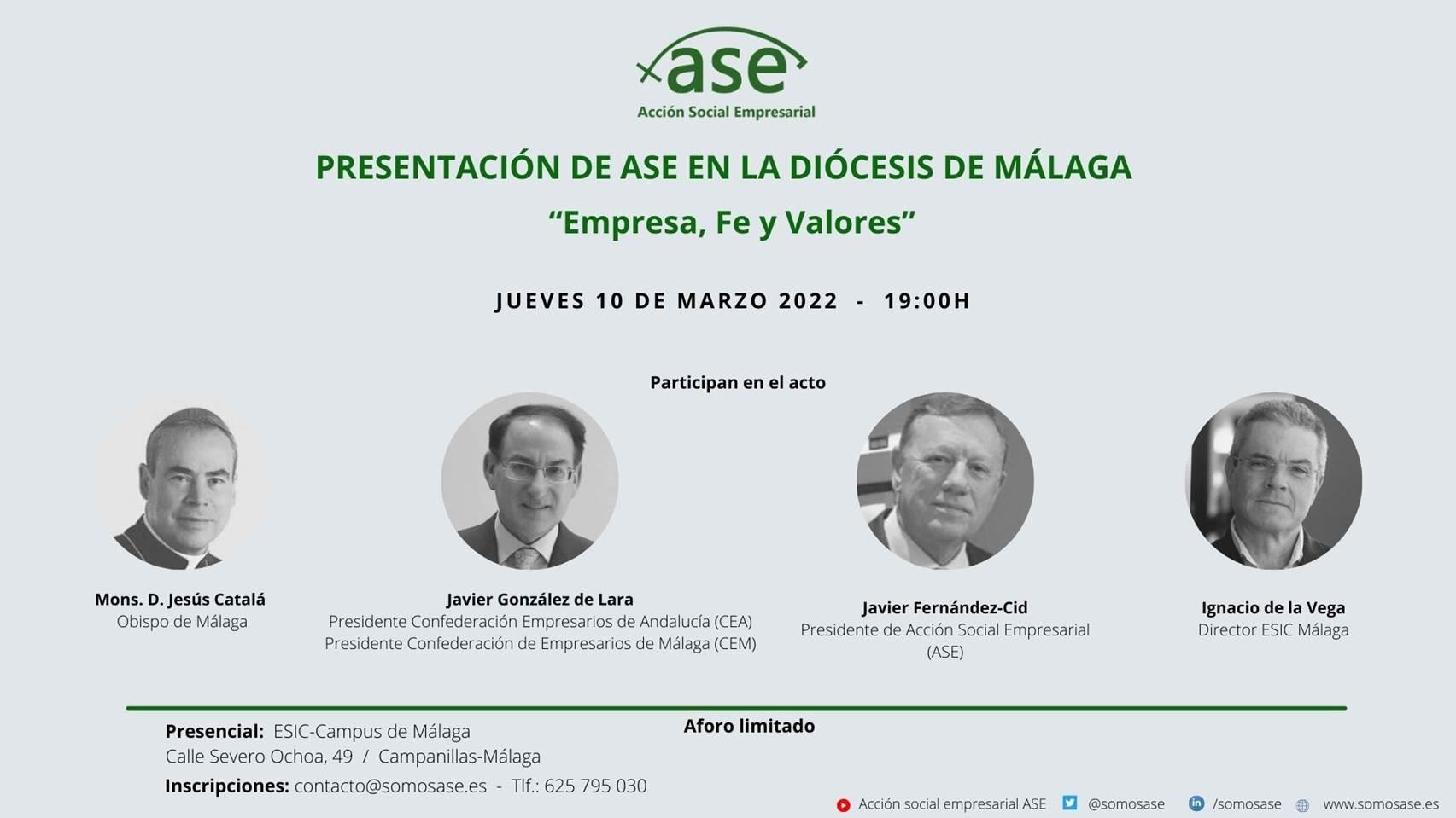 Presentación de Acción Social Empresarial-ASE en Málaga.