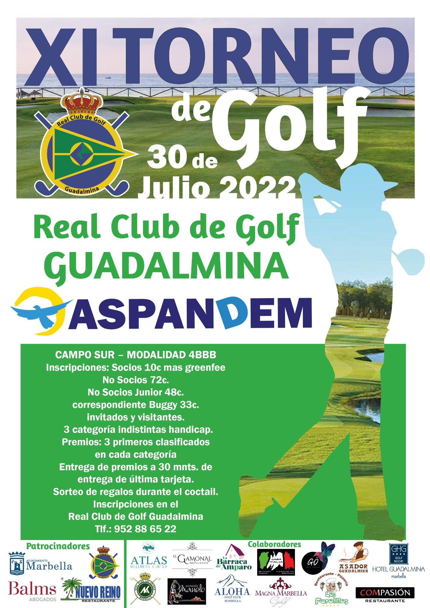 Torneo Guadalmina Golf ASPANDEM