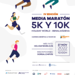 La IV Media Maratón 5K y 10K Holiday World Benalmádena a beneficio de Proyecto Hombre espera superar por tercer año consecutivo el número de inscripciones