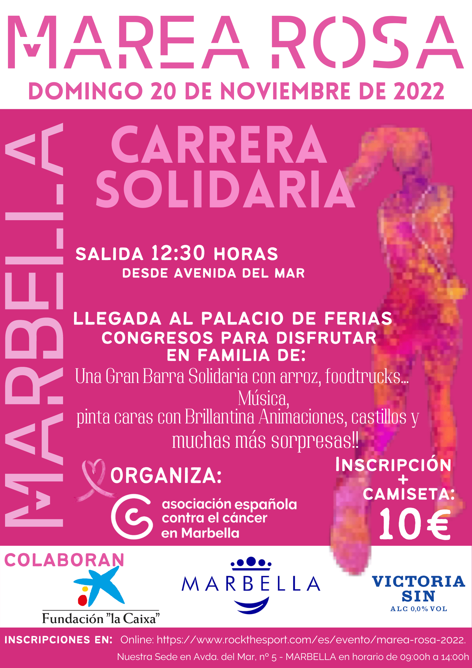 El Hospital Quirónsalud Marbella, entidad colaboradora de la carrera Marea Rosa a favor de la Asociación Española Contra el Cáncer