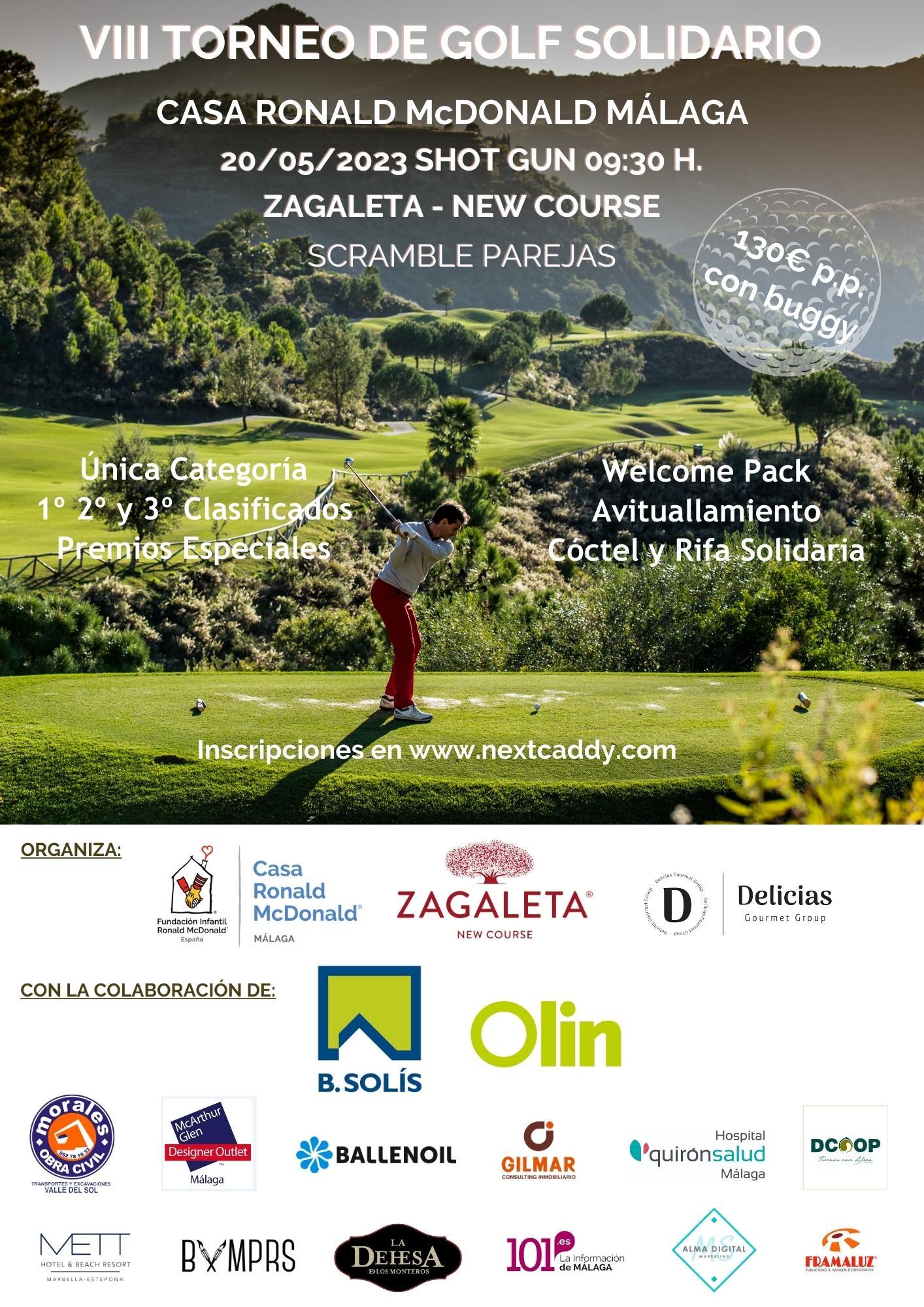 Torneo Golf Solidario Casa Ronald Málaga – La Zagaleta 🏆