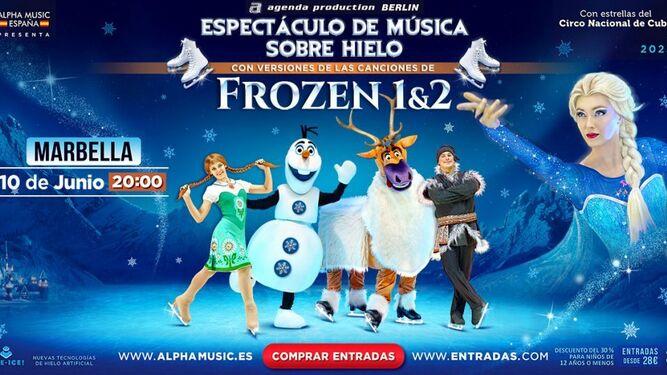 El mundo de Frozen llega a Marbella Arena con un increíble espectáculo sobre hielo este fin de semana