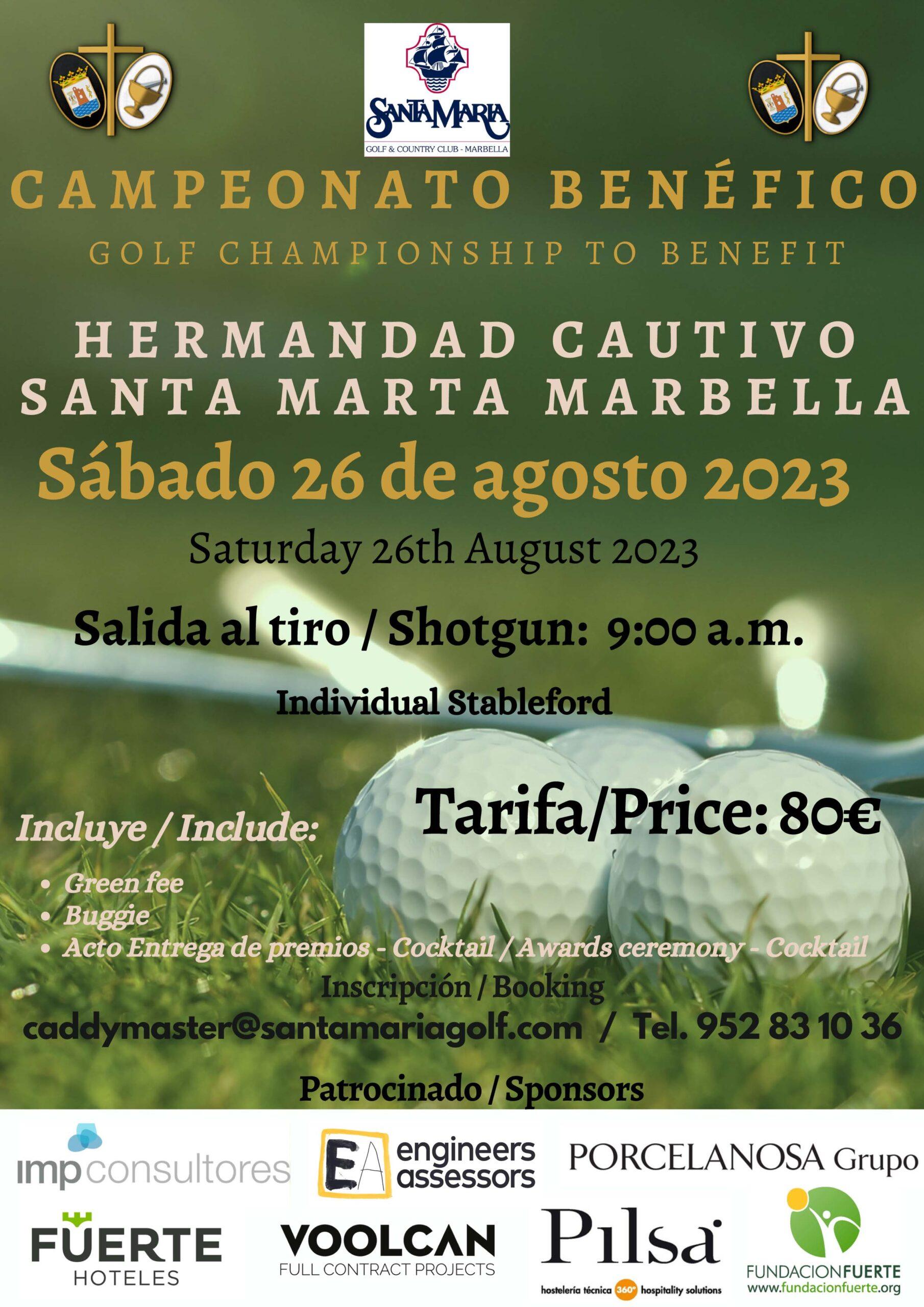 Torneo de Golf Benéfico Hermandad Cautivo Santa María Marbella