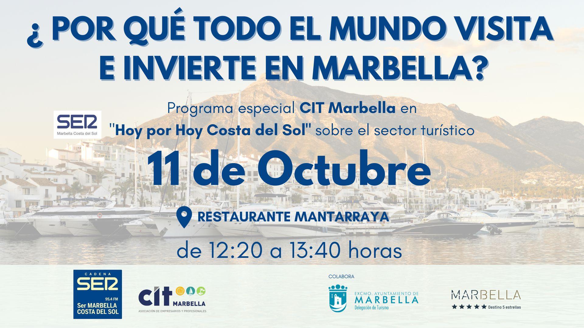 Programa especial CIT Marbella/ Cadena SER «Hoy por Hoy Costa del Sol» en Restaurante Mantarraya