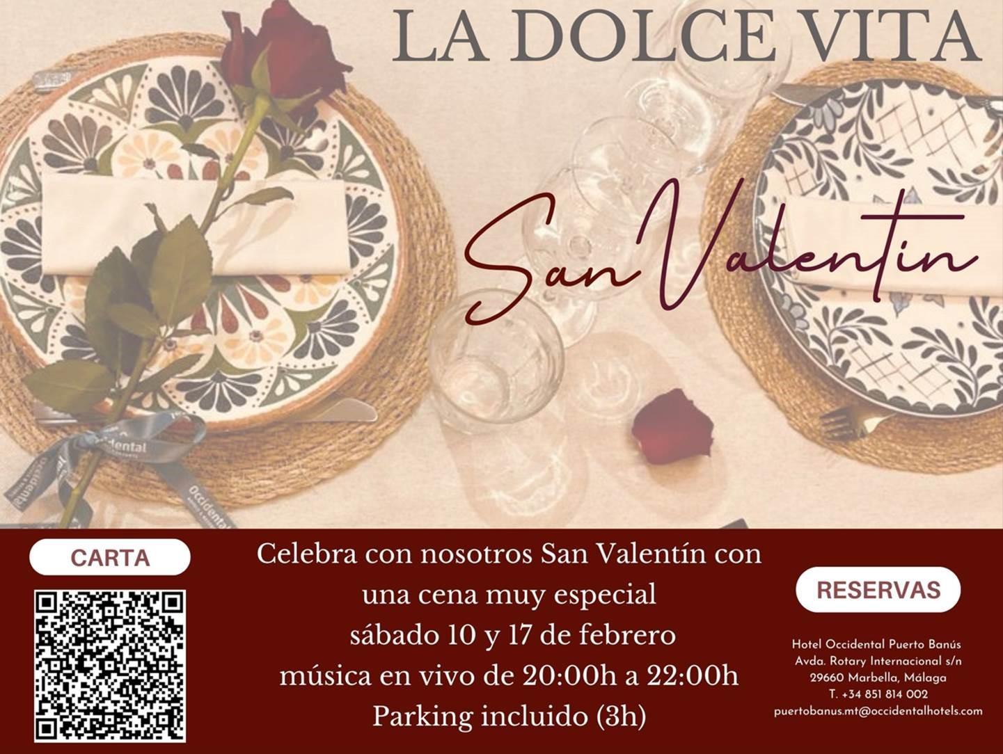Celebra San Valentín en restaurante La Dolce Vitta