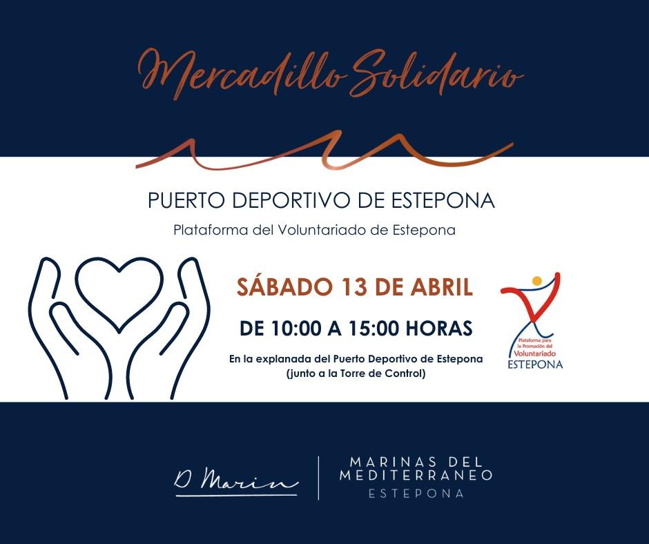 El Puerto Deportivo de Estepona acoge un Mercadillo Solidario el sábado 13 de abril