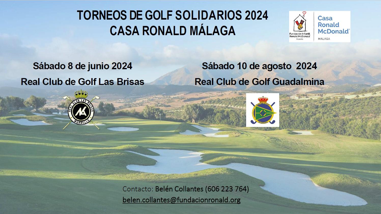 Torneos de golf solidarios  de la Casa Ronald de Málaga
