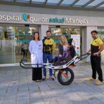 El Hospital Quirónsalud Marbella dona una silla adaptada al CD Ultra Trail Sierra Blanca