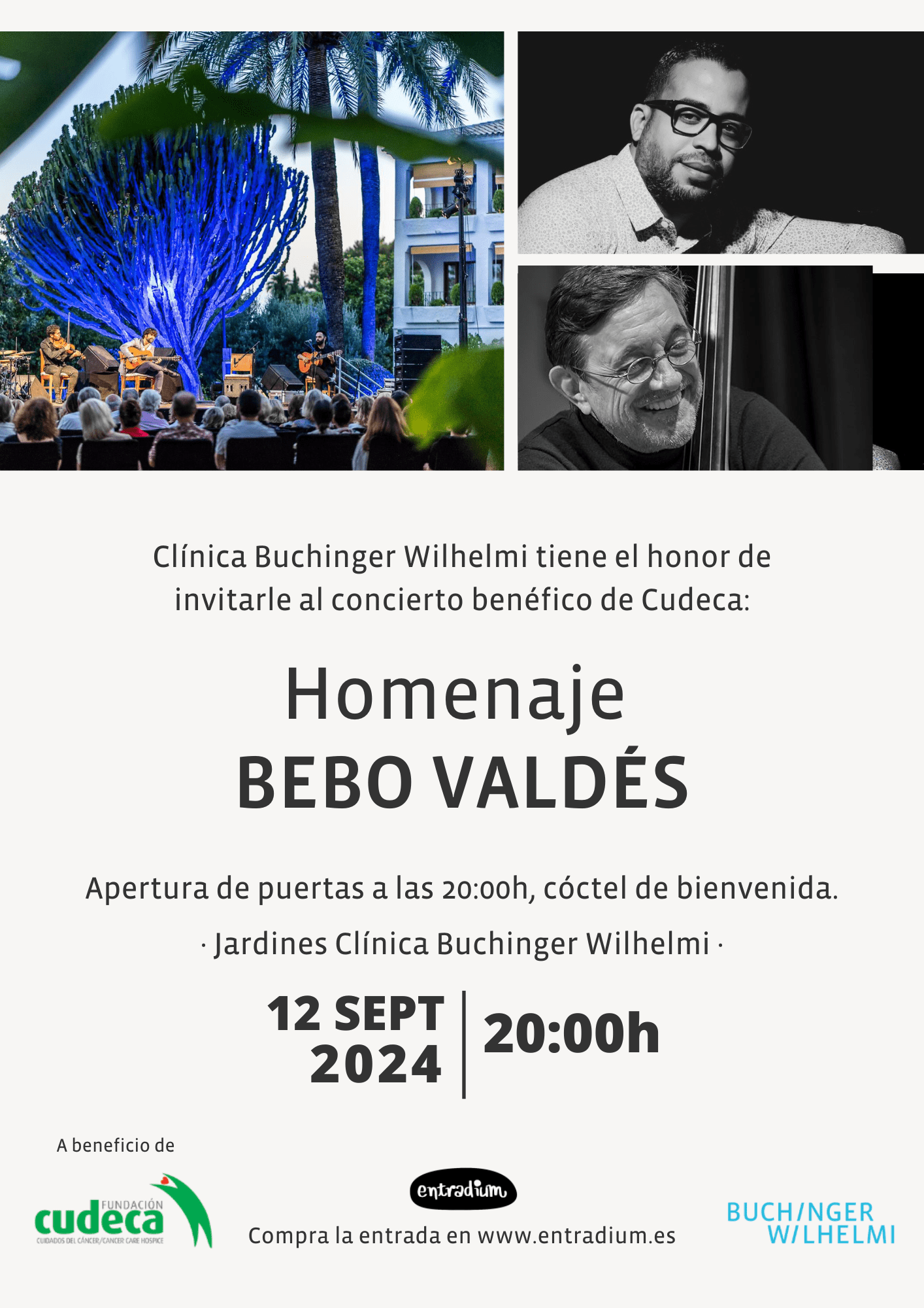 Homenaje a Bebo Valdés: Concierto de Verano en la Clínica Buchinger Wilhelmi en favor de Cudeca