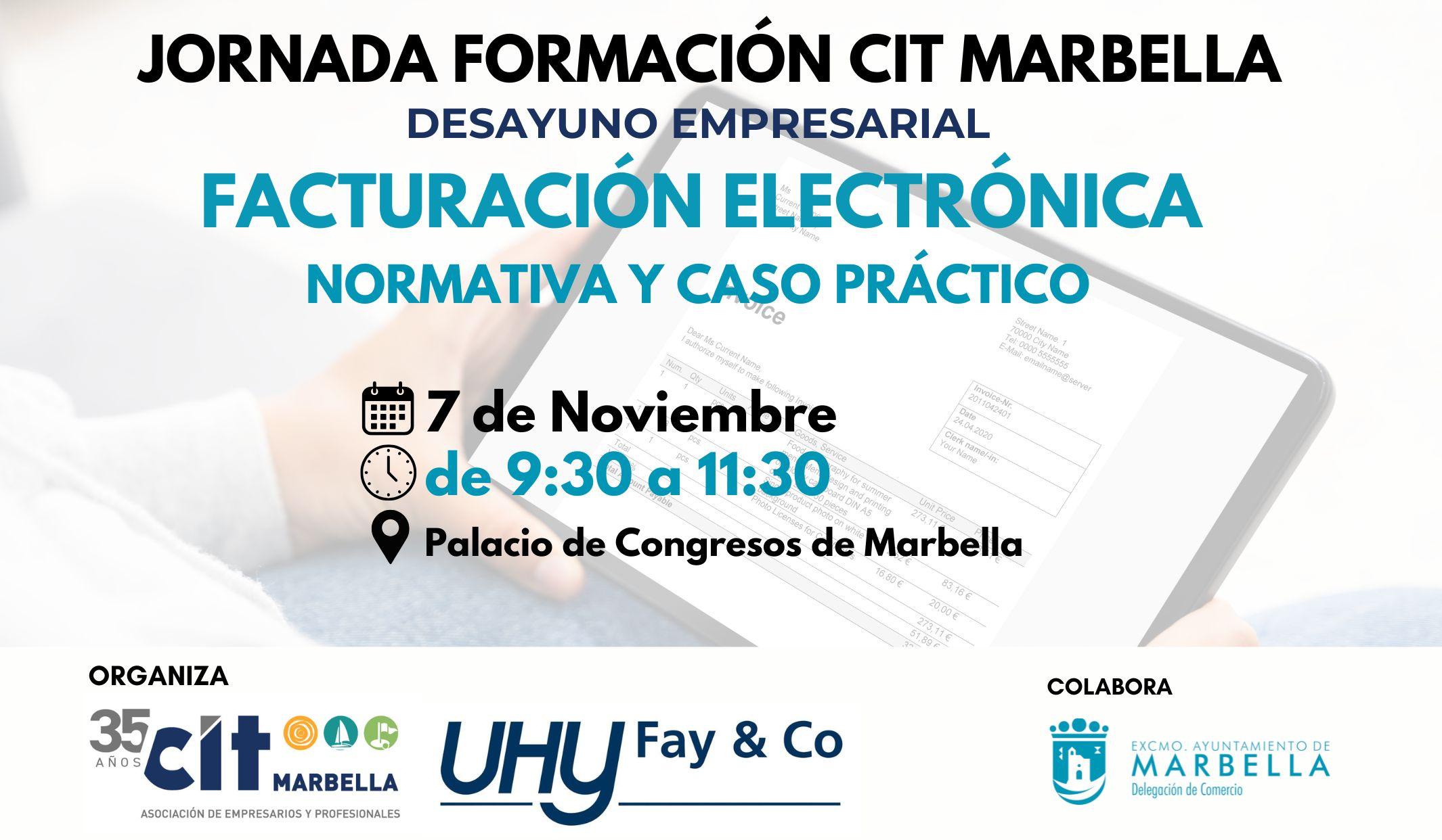 Jornada formación «Facturación Electrónica: Normativa y Caso Práctico»