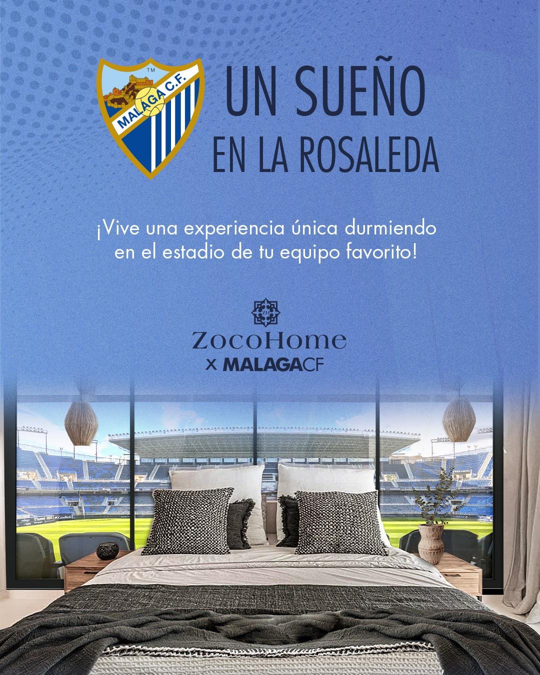 “UN SUEÑO EN LA ROSALEDA”, ZOCO HOME Y EL MÁLAGA CF SE UNEN PARA CREAR EL PRIMER HOGAR EN UN ESTADIO DE FÚTBOL EN ANDALUCÍA