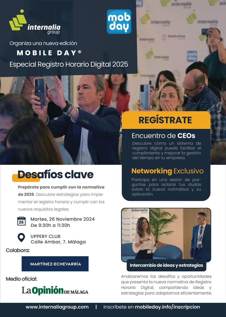 Mobile Day de Internalia Group: Especial Registro Horario Digital 2025