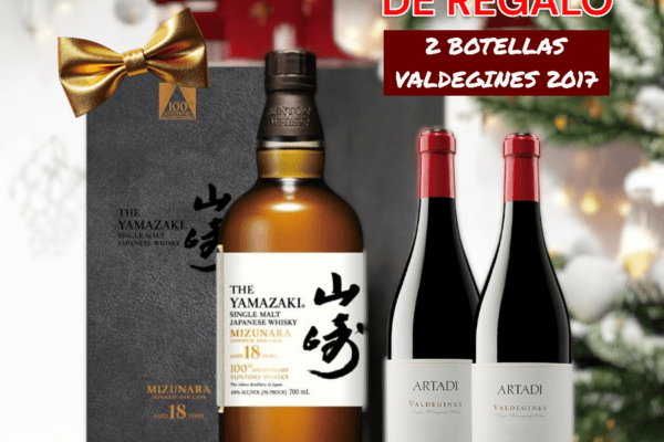 THE YAMAZAKI 18 AÑOS 100th ANNIVERSARY RELEASE + DE REGALO 2 BOTELLAS VALDEGINES